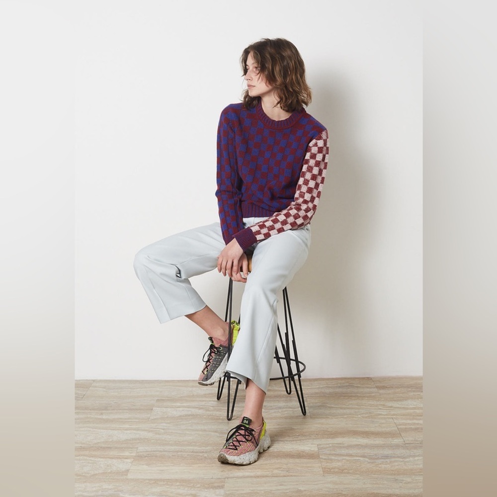 Ganni Checkerboard Sweater Size Small